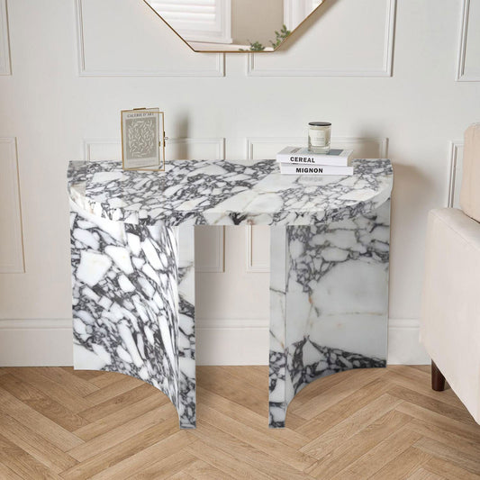 Elegant Calacatta Viola marble surface featuring unique veining patterns in high-quality stone design