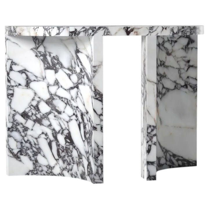Elegant Calacatta Viola marble surface featuring unique veining patterns in high-quality stone design