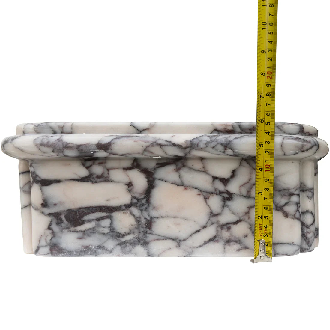 Calacatta Viola wall-mount sink showcasing elegant marble design for modern bathroom aesthetics