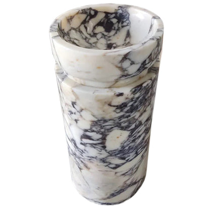 Elegant Calacatta marble surface showcasing natural veining patterns ideal for luxury interior design