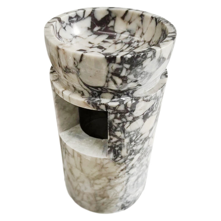 Elegant Calacatta marble surface showcasing natural veining patterns ideal for luxury interior design