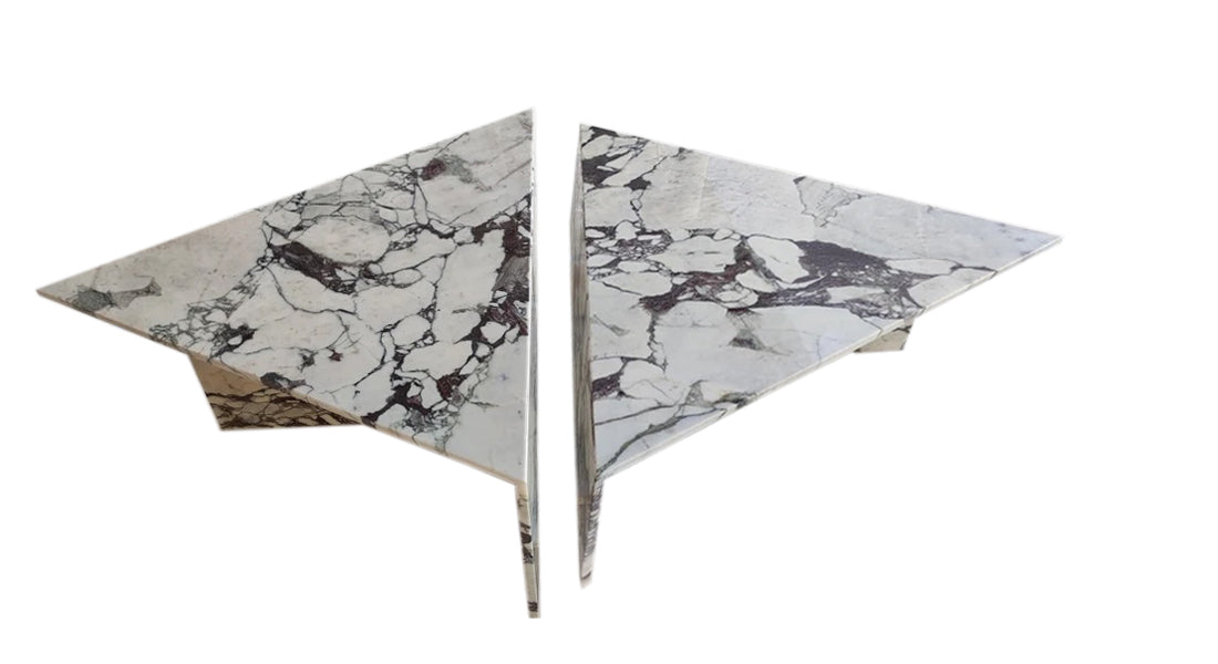 Calacatta Viola coffee table showcasing elegant marble design, perfect for sophisticated living spaces