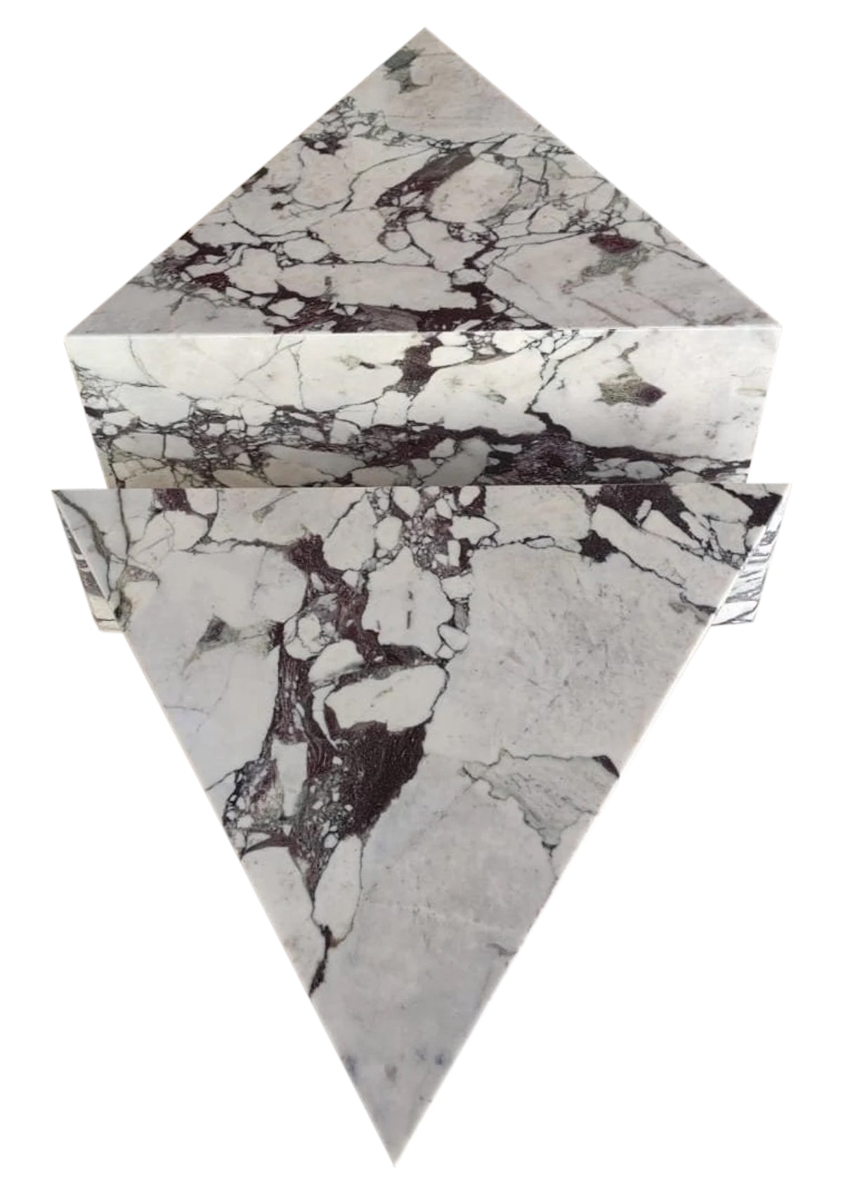 Calacatta Viola coffee table showcasing elegant marble design, perfect for sophisticated living spaces