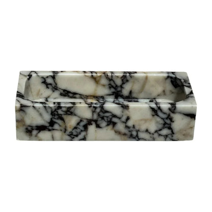 Calacatta Viola marble sink showcasing elegant purple veining, perfect for luxury bathroom designs