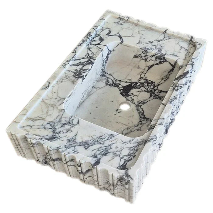 Elegant Calacatta Viola marble slab, showcasing luxury and timeless sophistication for upscale interior designs