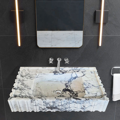 Elegant Calacatta Viola marble slab, showcasing luxury and timeless sophistication for upscale interior designs