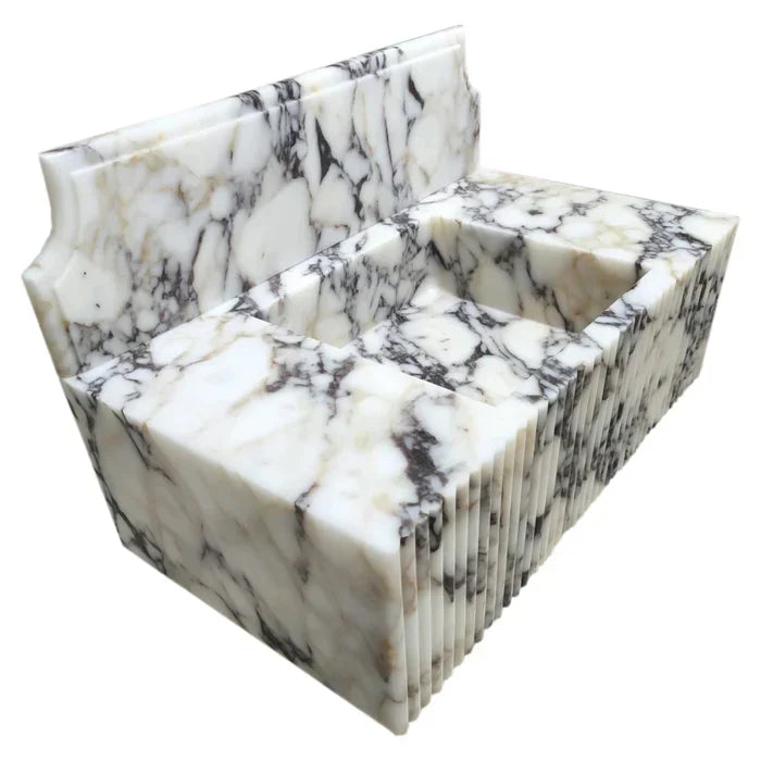 Elegant Calacatta Viola marble showcasing luxury and sophistication in premium interior design applications.