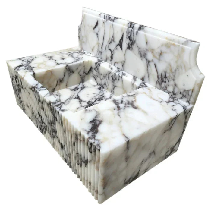 Elegant Calacatta Viola marble showcasing luxury and sophistication in premium interior design applications.
