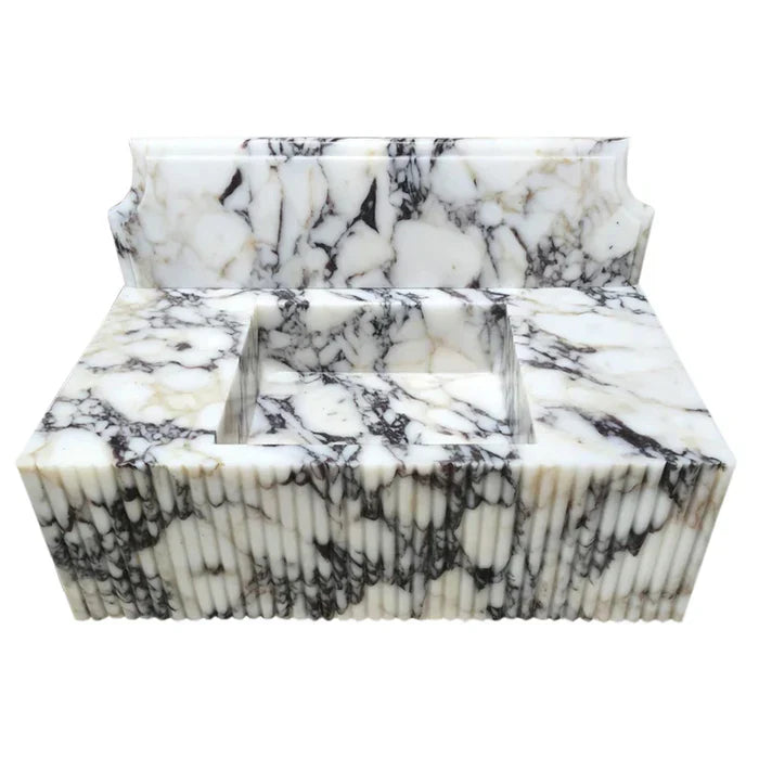 Elegant Calacatta Viola marble showcasing luxury and sophistication in premium interior design applications.