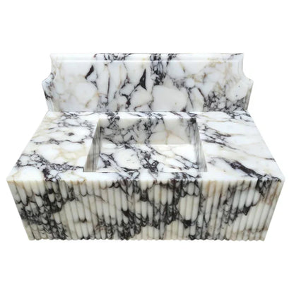 Elegant Calacatta Viola marble showcasing luxury and sophistication in premium interior design applications.
