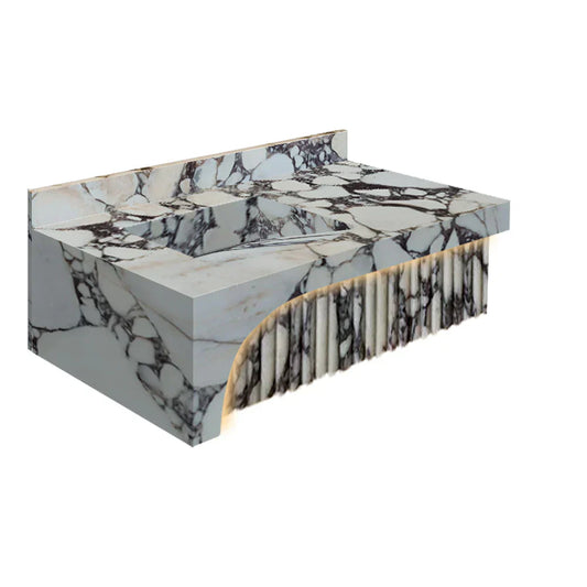 Elegant Calacatta Viola marble sinks showcasing luxurious design and superior craftsmanship for sophisticated interiors