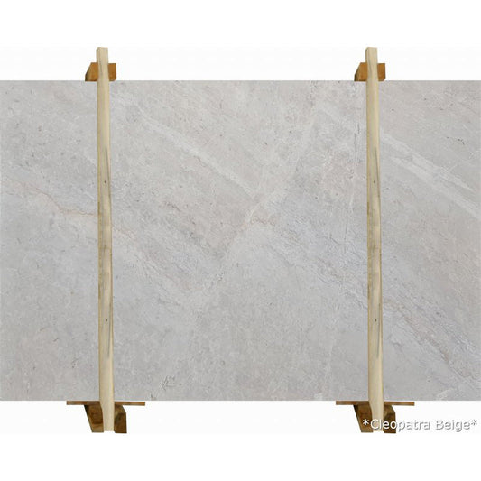 Cleopatra Beige marble slabs showcasing elegant natural stone surfaces for premium interior design