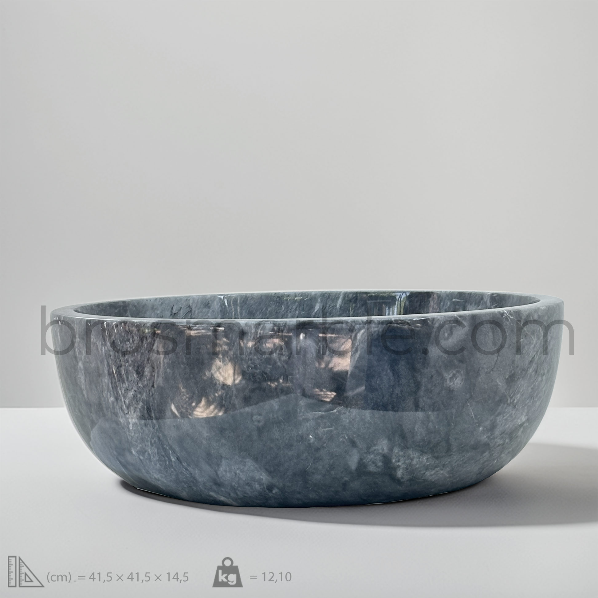 View the image of Dark Grey Marble Vessel Sink (BRS006) at BROSMARBLE. Premium marble sink in the Sinks category, available for $270.00.