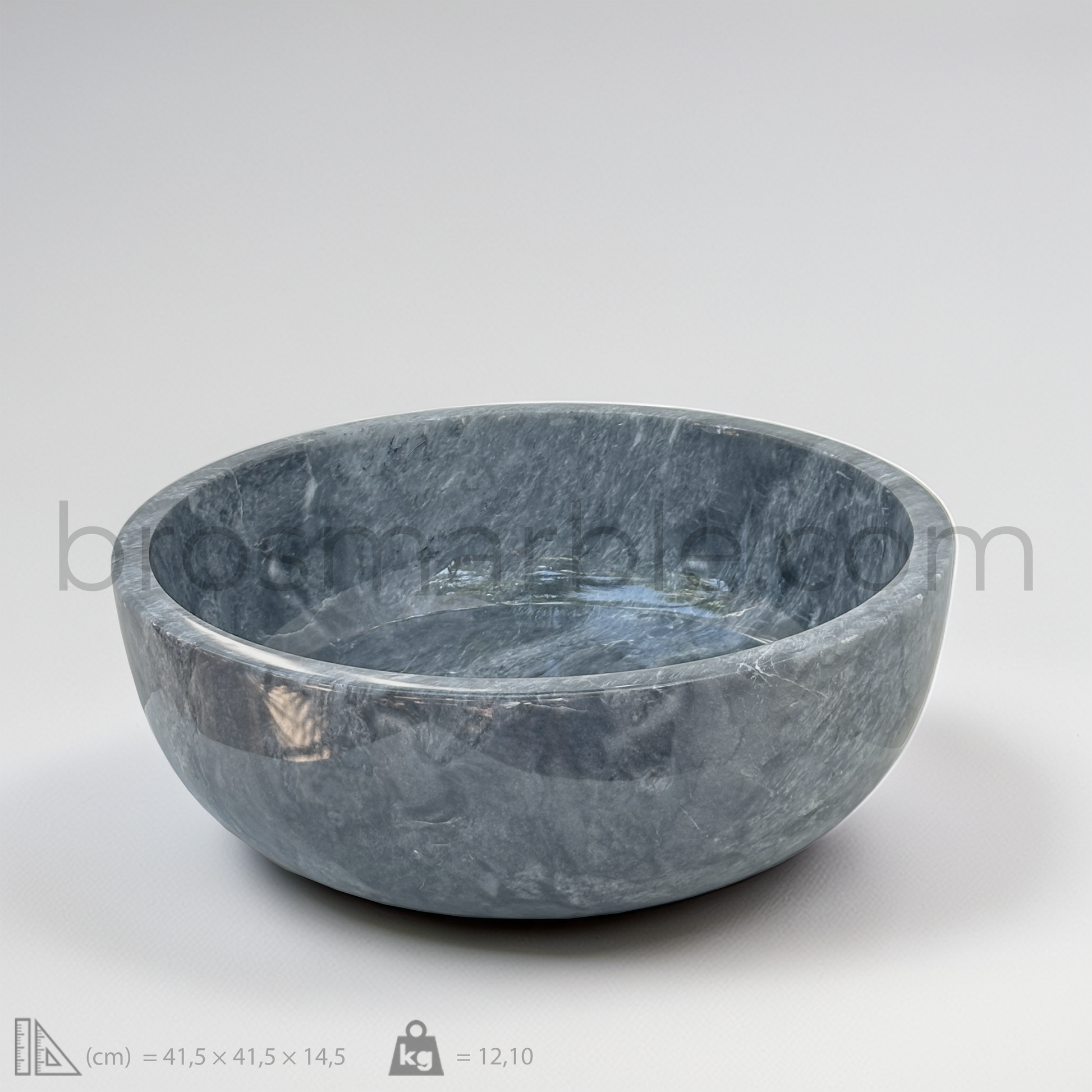 View the image of Dark Grey Marble Vessel Sink (BRS006) at BROSMARBLE. Premium marble sink in the Sinks category, available for $270.00.