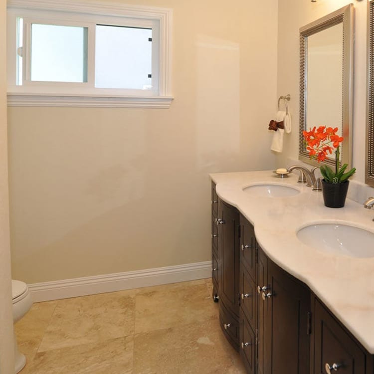 Denizli Beige travertine tile showcasing natural texture and elegant design for sophisticated interior spaces.