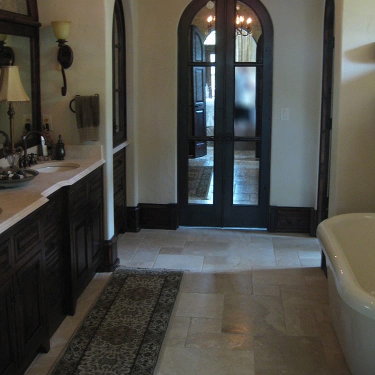 High-quality Denizli travertine stone showcasing natural textures and superior craftsmanship