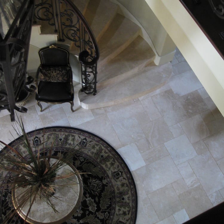High-quality Denizli travertine stone showcasing natural textures and superior craftsmanship