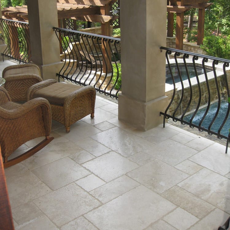 High-quality Denizli travertine stone showcasing natural textures and superior craftsmanship