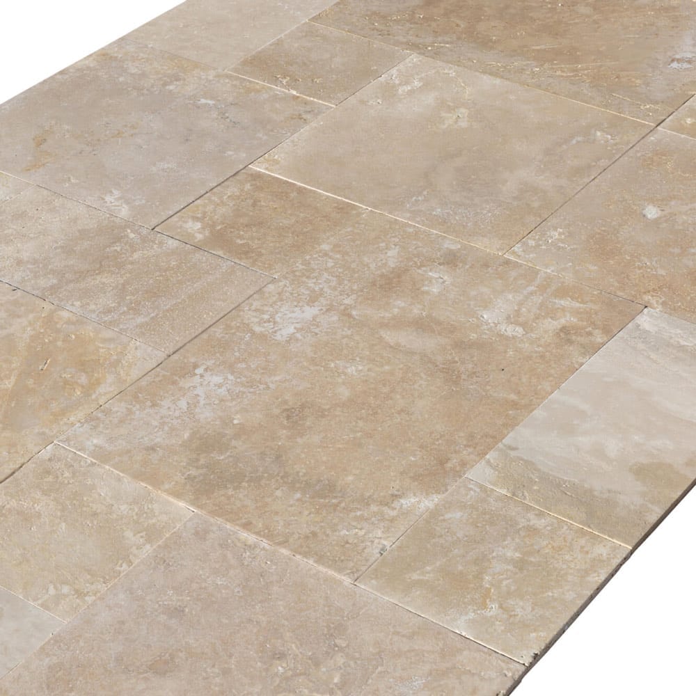 High-quality Denizli travertine stone showcasing natural textures and superior craftsmanship