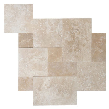 High-quality Denizli travertine stone showcasing natural textures and superior craftsmanship