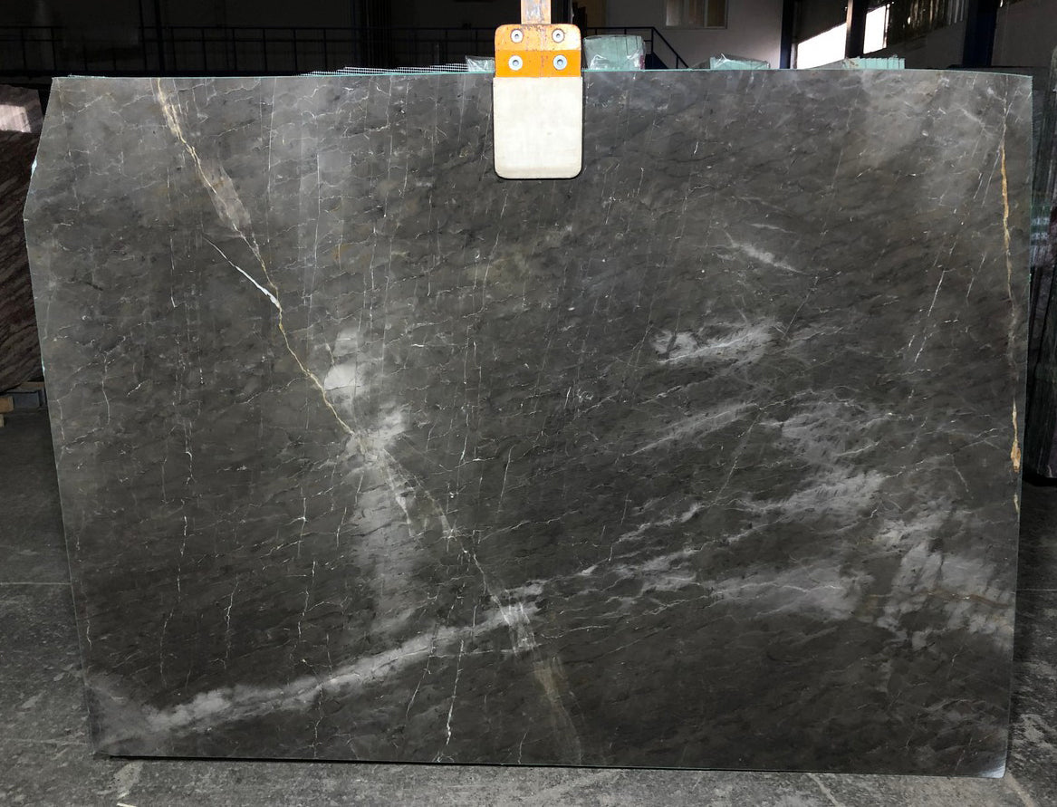Emotion Gray marble slabs showcasing elegant natural stone patterns for sophisticated interior design projects.