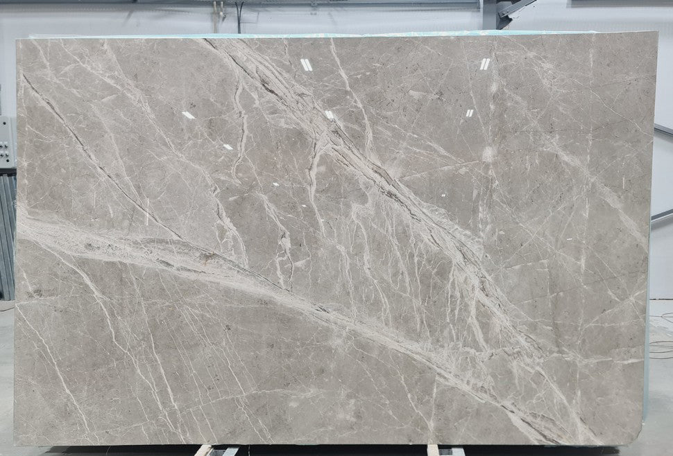 Elegant Fior Di Pesco Gray Marble slab showcasing its unique veining and polished surface for luxury interior design