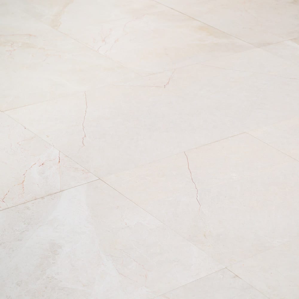French Vanilla Cream Arizona Marble Floor and Wall Tile - Livfloors Collection.