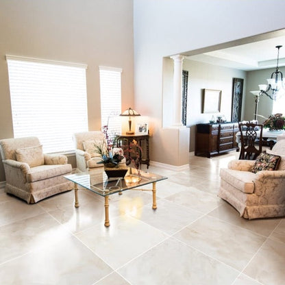 Elegant French Vanilla marble tile showcasing luxurious texture and timeless design for sophisticated interiors.