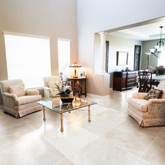 Elegant French Vanilla marble tile showcasing luxurious texture and timeless design for sophisticated interiors.
