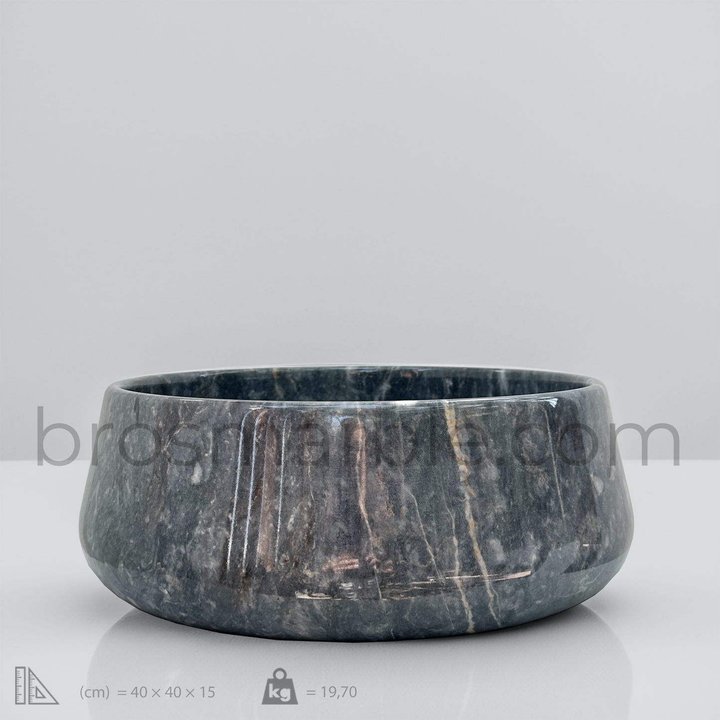 View the image of King Blue Marble Vessel Sink (BRS013) at BROSMARBLE. Premium marble sink in the Sinks category, available for $370.00.