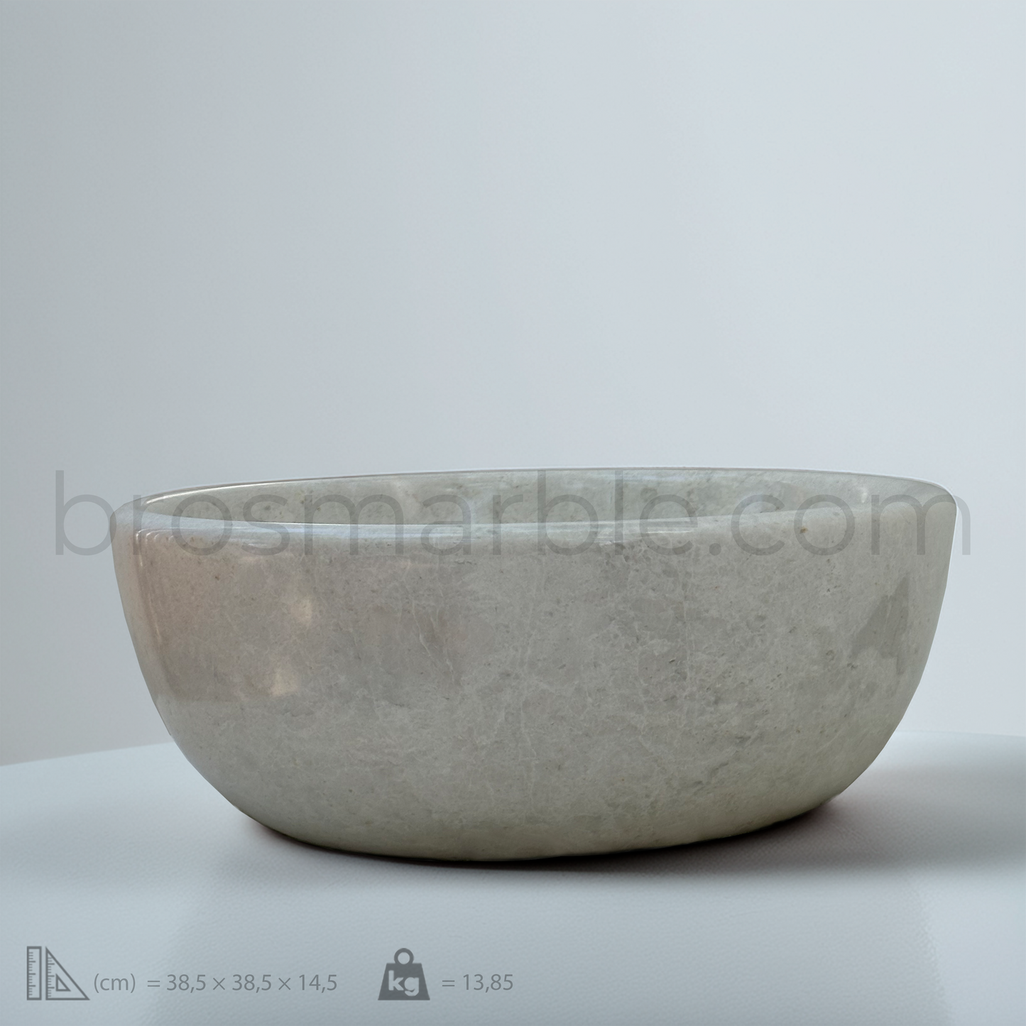 View the image of Light Beige Marble Vessel Sink (BRS005) at BROSMARBLE. Premium marble sink in the Sinks category, available for $345.00.