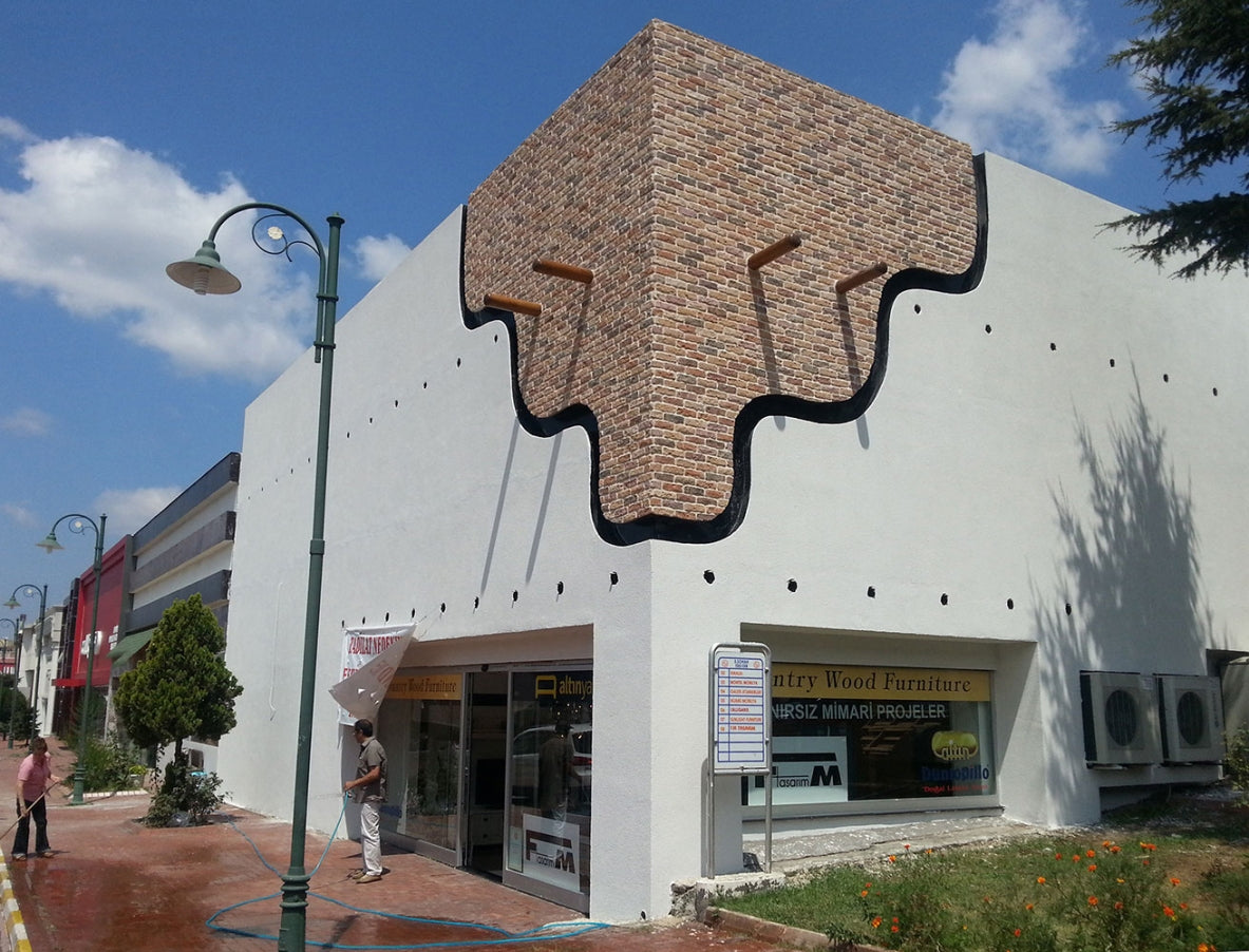 Granulbrick brick veneer showcasing durable exterior cladding with premium texture and design