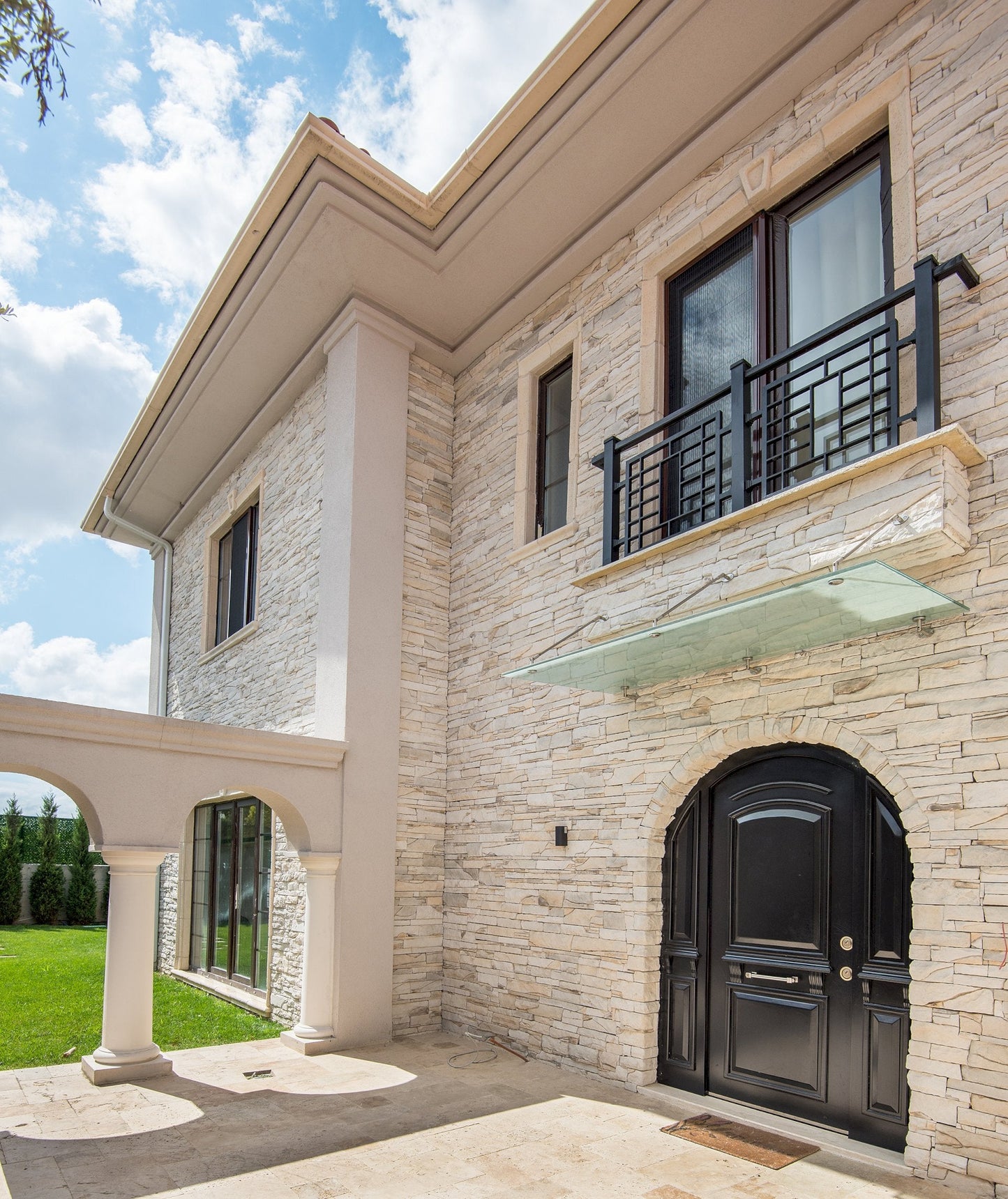 Elegant handmade veneer panel in pearl white finish, showcasing exquisite craftsmanship and premium materials