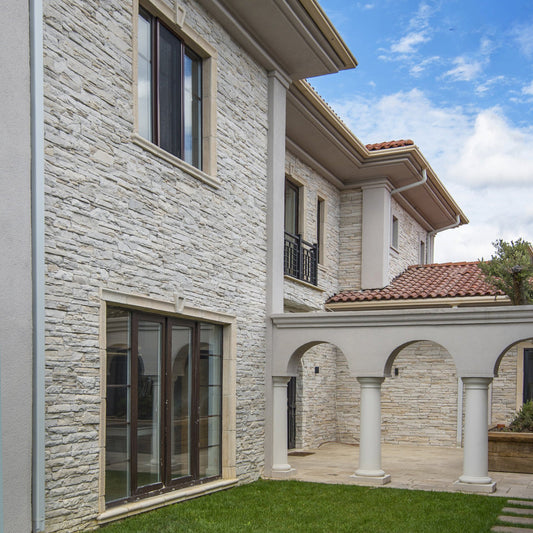 Elegant handmade veneer panel in pearl white finish, showcasing exquisite craftsmanship and premium materials