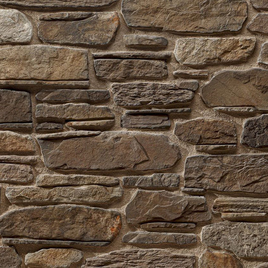 Elegant Pastoral scene featuring Look Manufactured Stone exterior enhancing rustic charm