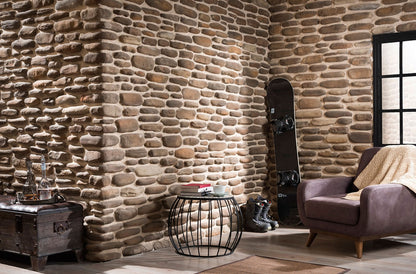 Volga Slate manufactured stone showcasing natural texture and durable design for elegant architectural applications