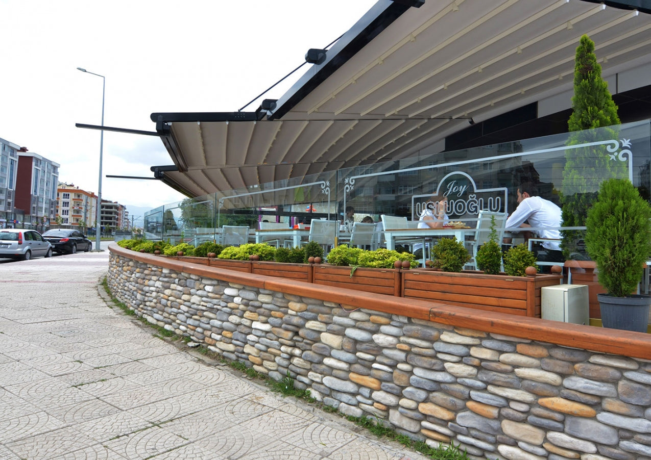 Volga Slate manufactured stone showcasing natural texture and durable design for elegant architectural applications