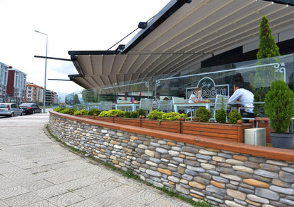 Volga Slate manufactured stone showcasing natural texture and durable design for elegant architectural applications