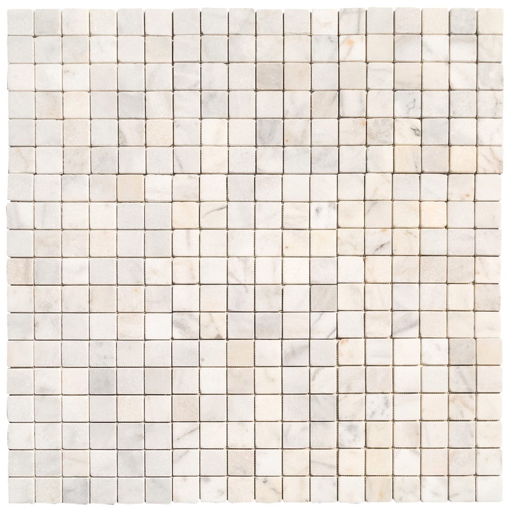 Elegant Carrara White mosaic tile design showcasing classic marble patterns for sophisticated interior spaces