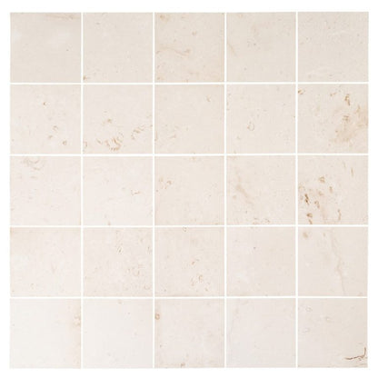 Close-up of durable white limestone surface showcasing natural texture and strength for construction use