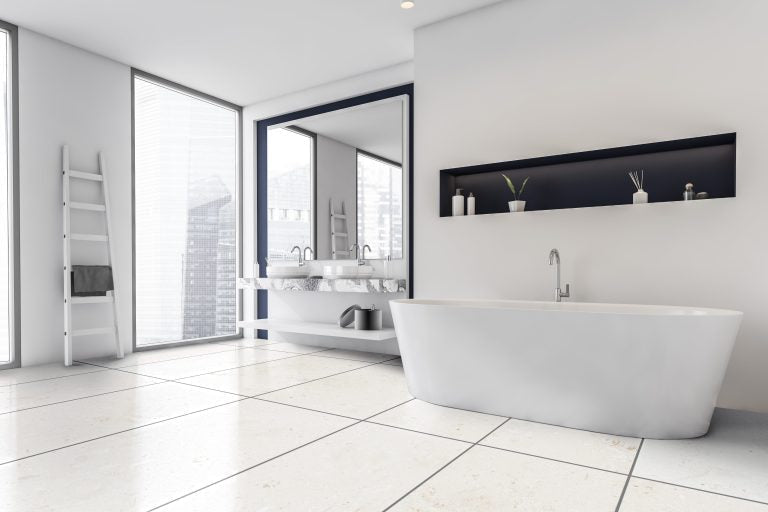 Close-up of durable white limestone surface showcasing natural texture and strength for construction use
