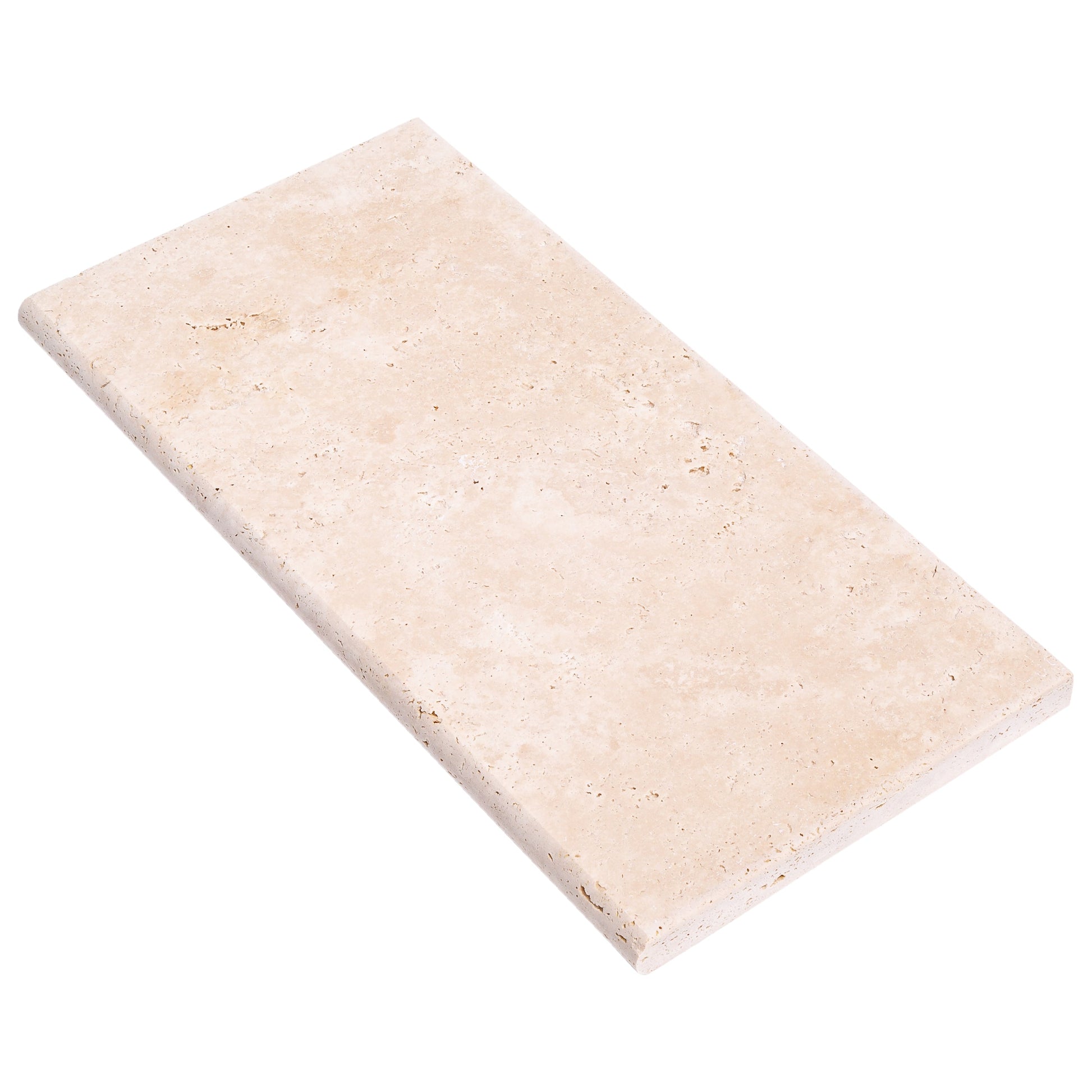 Miletos Ivory 12"x24" Tumbled Travertine Pool Coping - Full Truckload.
