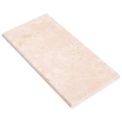 Miletos Ivory 12"x24" Tumbled Travertine Pool Coping - Full Truckload.