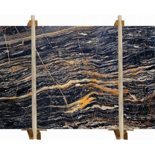 Nero Picasso marble slabs showcasing elegant design and superior quality for premium interior applications