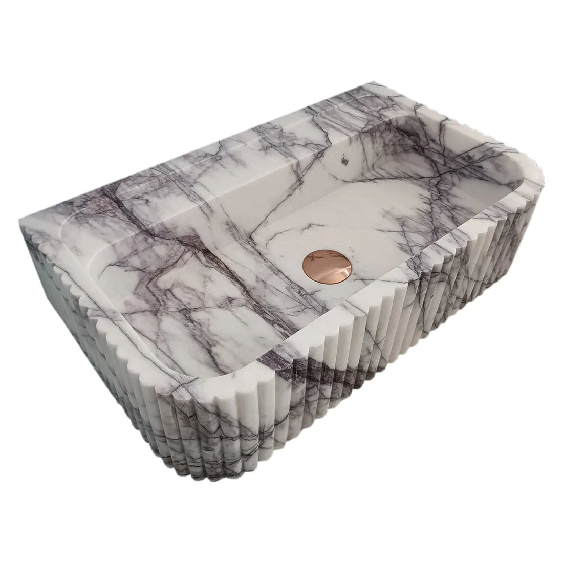 Elegant marble sink showcasing smooth texture and refined craftsmanship, perfect for modern bathroom design