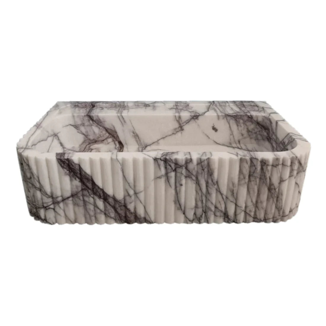 Elegant marble sink showcasing smooth texture and refined craftsmanship, perfect for modern bathroom design