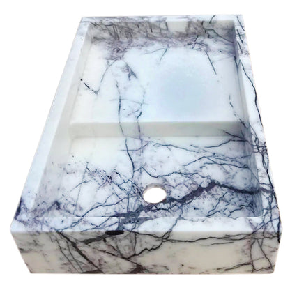 Marble wall-mount sink featuring elegant design and durable craftsmanship for modern bathrooms.