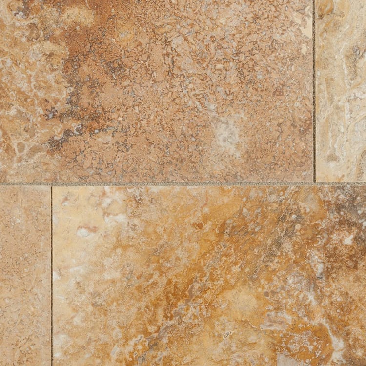 Oasis Gold Travertine Honed and Filled Floor and Wall Tile - Livfloors Collection.