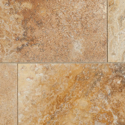 Oasis Gold Travertine Honed and Filled Floor and Wall Tile - Livfloors Collection.