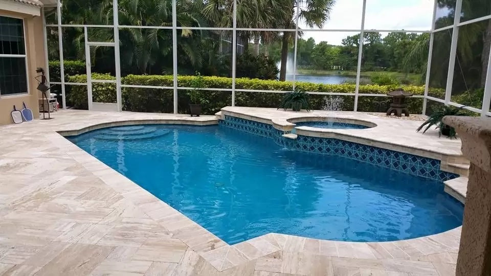 Elegant travertine flooring showcasing sophisticated design and timeless beauty for upscale interiors.